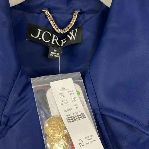 J Crew peacoat puffer jacket - Picture 4 of 9